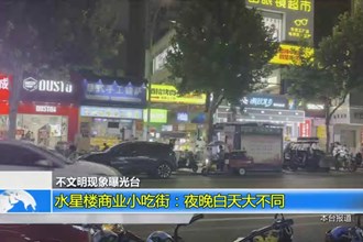 （不文明现象曝光台）水星楼商业小吃街：夜晚白天大不同