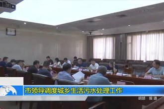 市领导调度城乡生活污水处理工作