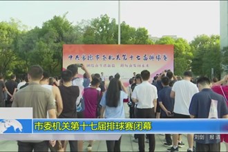 市委机关第十七届排球赛闭幕