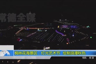 枫林花海景区：灯光艺术节 绘制浪漫秋色
