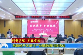 常德经开区举行产业链融通对接活动