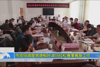 市领导调度常德柳叶湖马拉松赛事筹备工作