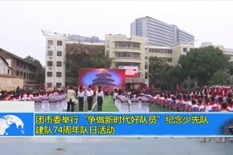 团市委举行“争做新时代好队员”纪念少先队建队74周年队日活动
