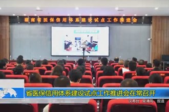 湖南省医保信用体系建设试点工作推进会在常德召开
