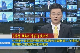 中央第十巡回指导组听取常德市主题教育工作情况汇报 指导推动主题教育走深走实
