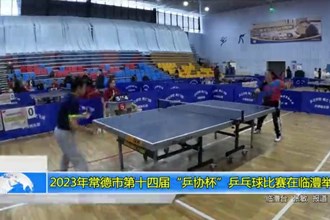 2023年常德市第十四届乒协杯乒乓球比赛在临澧举行