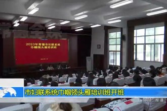 常德市妇联系统巾帼领头雁培训班开班