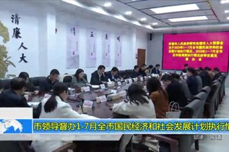 市领导督办1-7月全市国民经济和社会发展计划执行情况
