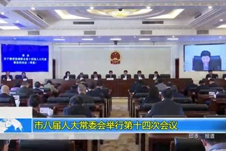 市八届人大常委会 举行第十四次会议