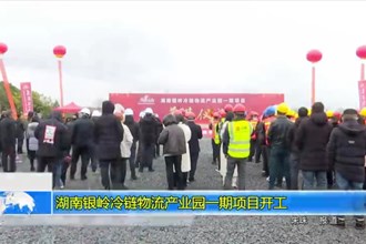 湖南银岭冷链物流产业园一期项目开工