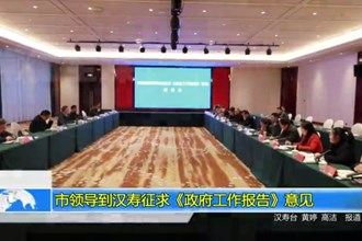 市领导到汉寿征求《政府工作报告》意见