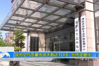 常德市空气质量优良天数达314天 创历史最优