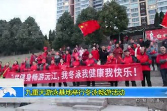 九重天游泳基地举行冬泳畅游活动