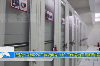 武陵：朱湖220千伏变电站 110 千伏送出工程顺利投产
