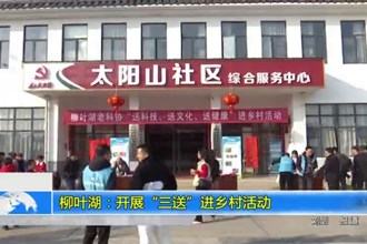 柳叶湖：开展“三送”进乡村活动