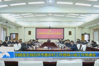刘国龙主持召开市委农村工作领导小组工作务虚会