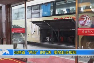 出席省“两会”的代表、委员赴会报到