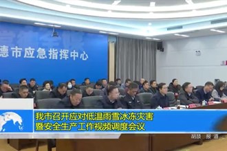 常德市召开应对低温雨雪冰冻灾害暨安全生产工作视频调度会议