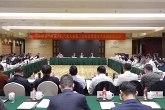 湖南省十四届人大二次会议常德代表团召开第六次全体会议