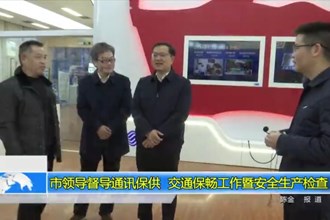 市领导督导通讯保供、交通保畅工作暨安全生产检查