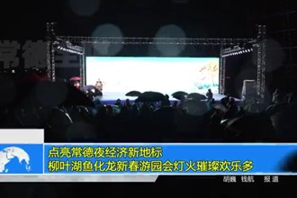 点亮常德夜经济新地标 柳叶湖鱼化龙新春游园会灯火璀璨欢乐多