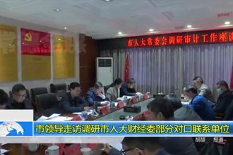 市领导走访调研市人大财经委部分对口联系单位