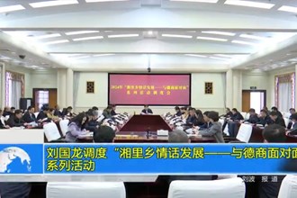 刘国龙调度“湘里乡情话发展——与德商面对面”系列活动