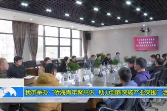 我市举办“侨海青年聚共识 助力创新突破产业突围”活动