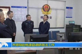 市领导赴桃源县调研政法工作