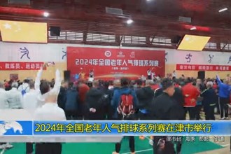 2024年全国老年人气排球系列赛在津市举行