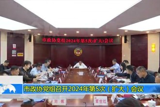 市政协党组召开2024年第5次（扩大）会议