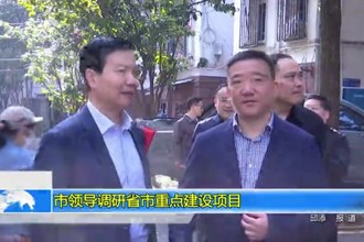 市领导调研省市重点建设项目