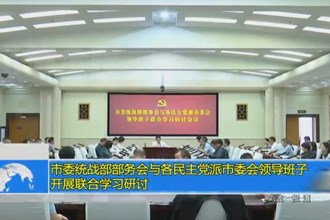 常德市委统战部部务会与各民主党派市委会领导班子 开展联合学习研讨