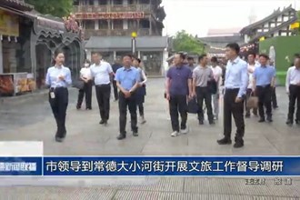 市领导到常德大小河街开展文旅工作督导调研