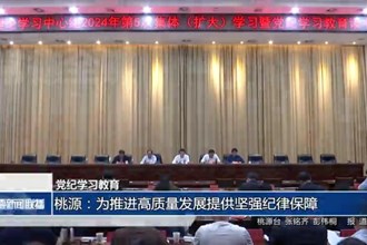 桃源：为推进高质量发展提供坚强纪律保障