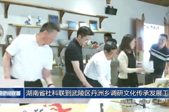 湖南省社科联到武陵区丹洲乡调研文化传承发展工作