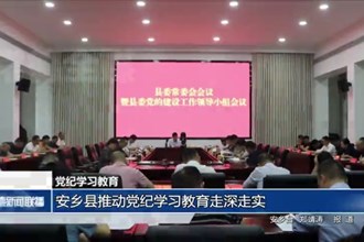 安乡县推动党纪学习教育走深走实