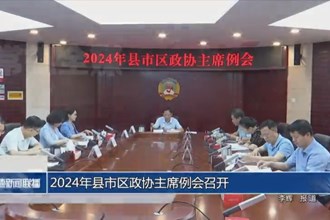 2024年县市区政协主席例会召开