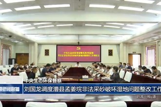 刘国龙调度澧县孟姜垸非法采砂破坏湿地问题整改工作