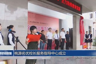 桃源名优校长服务指导中心成立