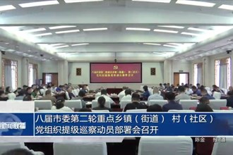 八届市委第二轮重点乡镇（街道）、村（社区）党组织提级巡察动员部署会召开