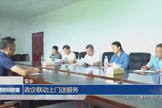 安乡：政企联动上门送服务