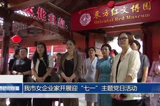 常德市女企业家开展迎“七一”主题党日活动