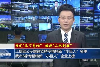 工信部公示继续支持专精特新“小巨人”名单 我市6家专精特新“小巨人”企业上榜