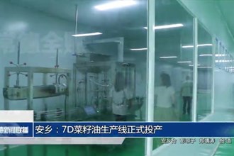 安乡：7D菜籽油生产线正式投产