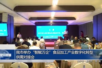 常德市举办“智赋万企”食品加工产业数字化转型供需对接会