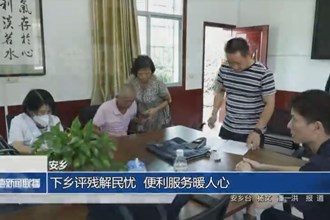 安乡：下乡评残解民忧 便利服务暖人心