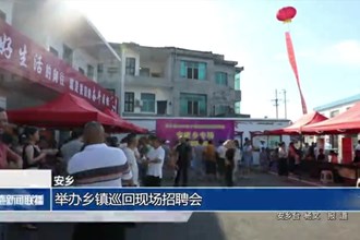 安乡：举办乡镇巡回现场招聘会