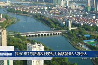常德市1至7月新增农村劳动力转移就业3.3万余人