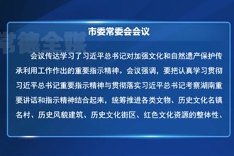 罗毅君主持召开市委常委会会议